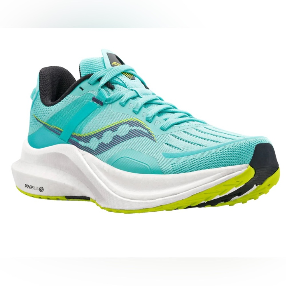 🦋💎Saucony Icy Teal Blue Athletic Shoes with Breathable Mesh and Cushioning - Picture 5 of 10